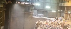 AQUACO Staubbindemaschine im Müllverbrennungsanlage