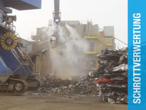 AQUACO Staubbindemaschine – Bereich Schrottverwertung